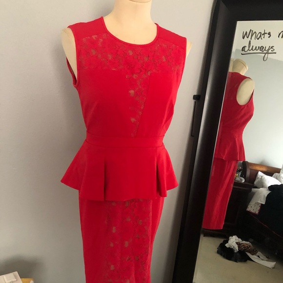 BCBGMaxAzria Dresses & Skirts - BCBG RED DRESS